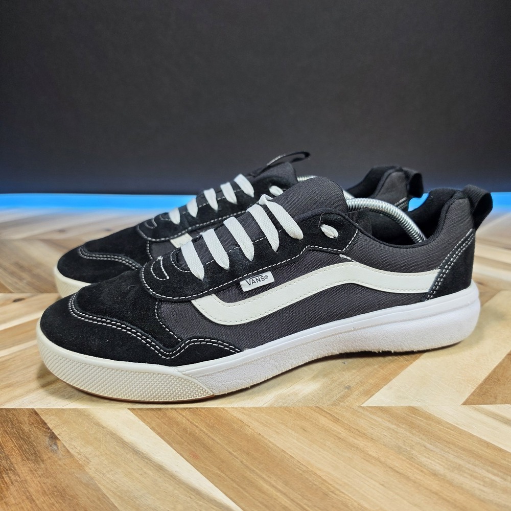 Vans Range EXP Mens Size 11.5 Black White Suede Lace Up Casual Skate Sneakers - Picture 2 of 13